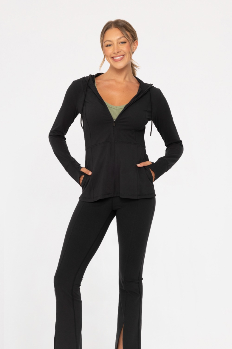 Fit & Flare Running Zip-Up Jacket (AJ7378)