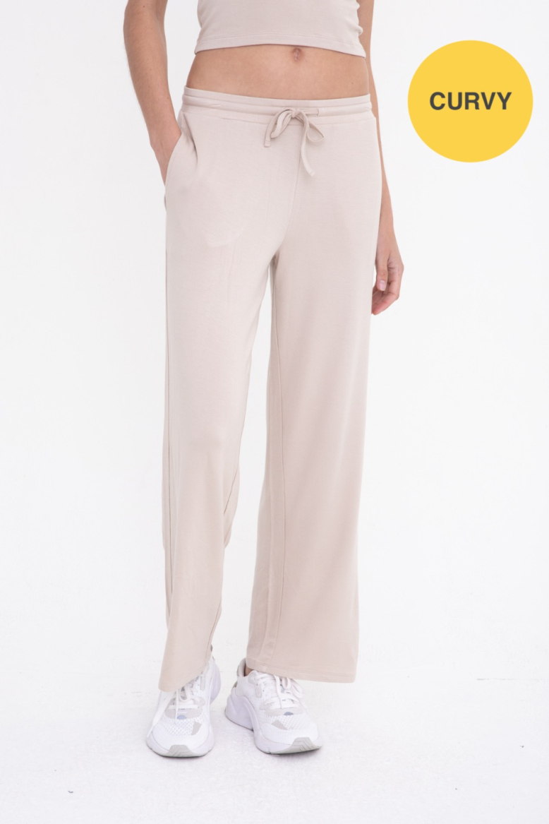CURVY MID-RISE LOUNGE TERRY PANT (KP11910P)