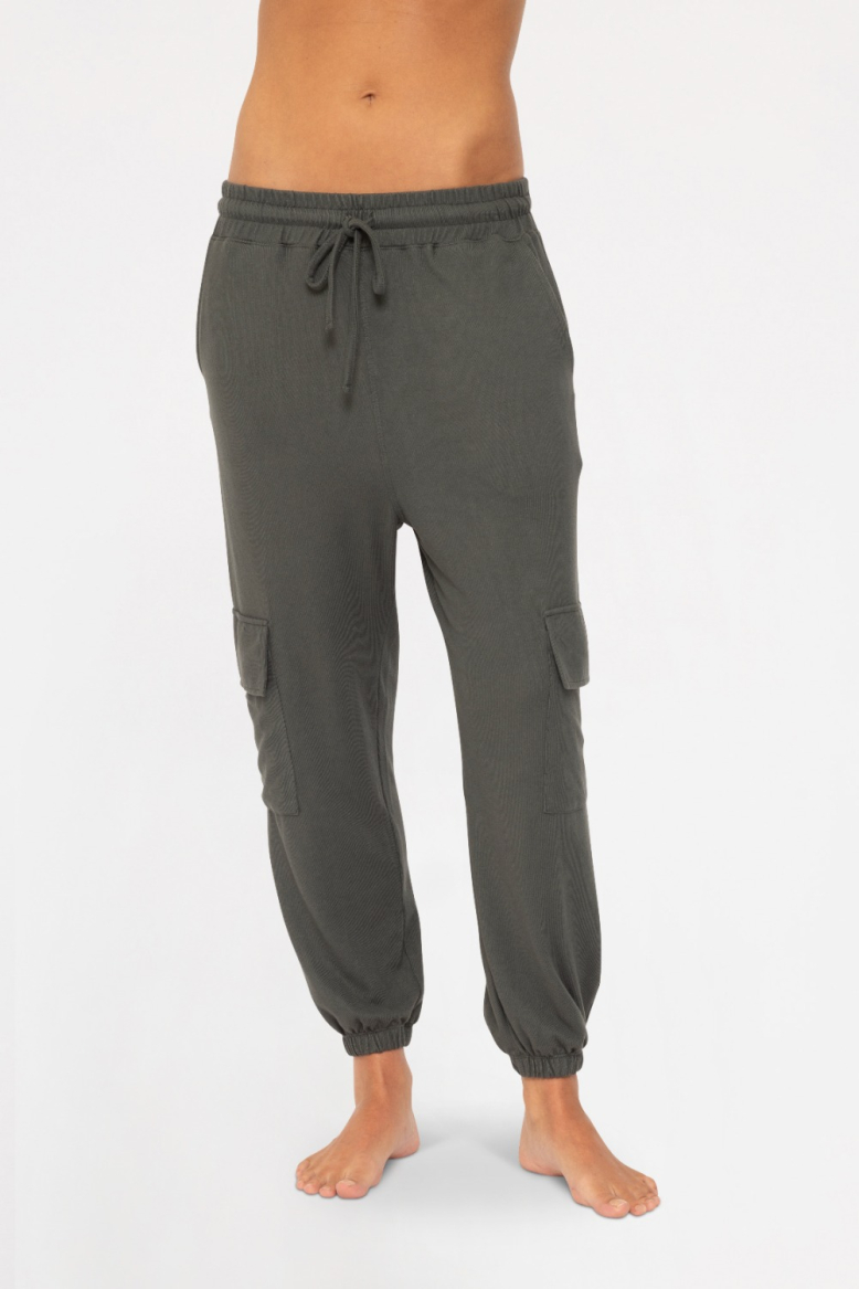 Brushed Hacci Cargo Lounge Jogger Pant (KP5082)