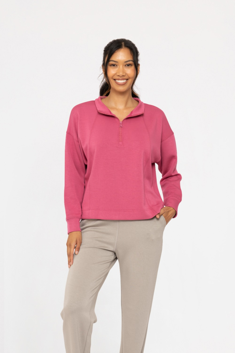 Elevated Quarter Zip Up Pullover (KT5170)