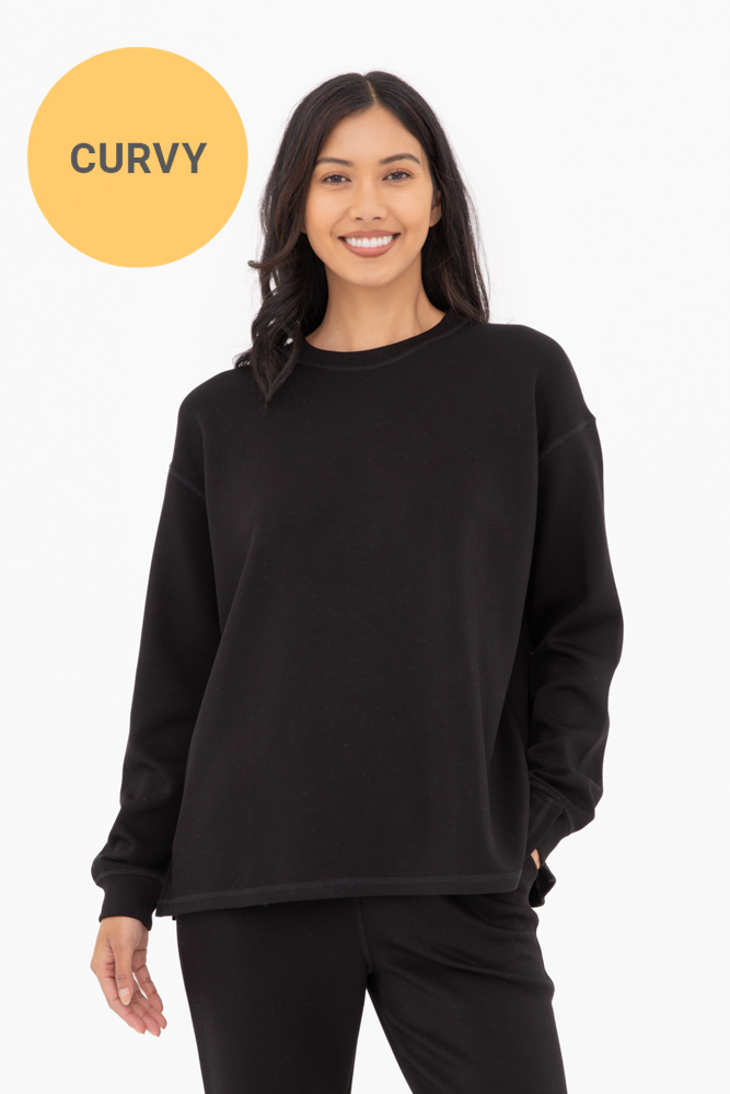 CURVY Elevated Oversized Crew Neck (KTR12014P)