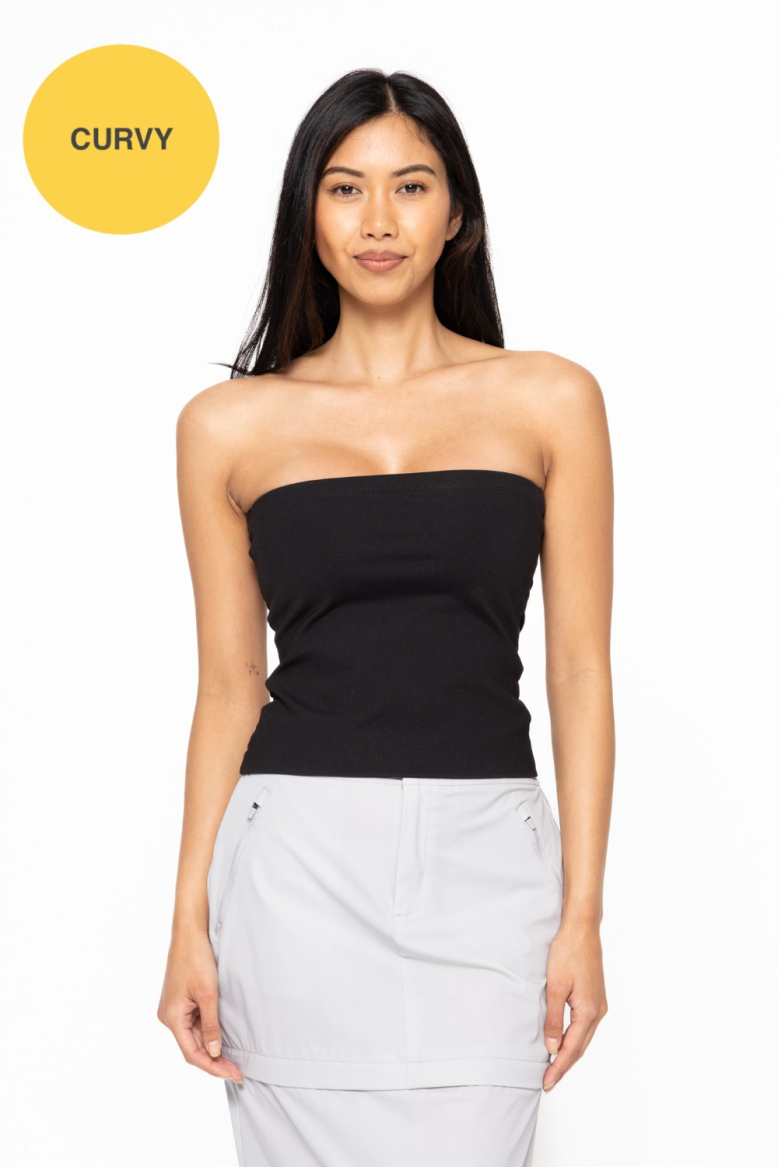 CURVY Double Lined Longline Tube Top(KTZ12323P)