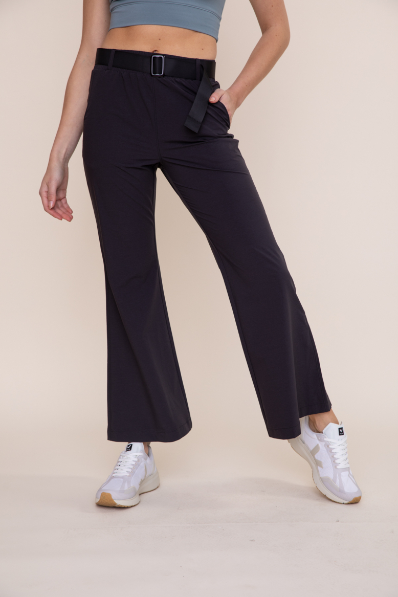 Belted High-Waist Flare Pant (RK029)