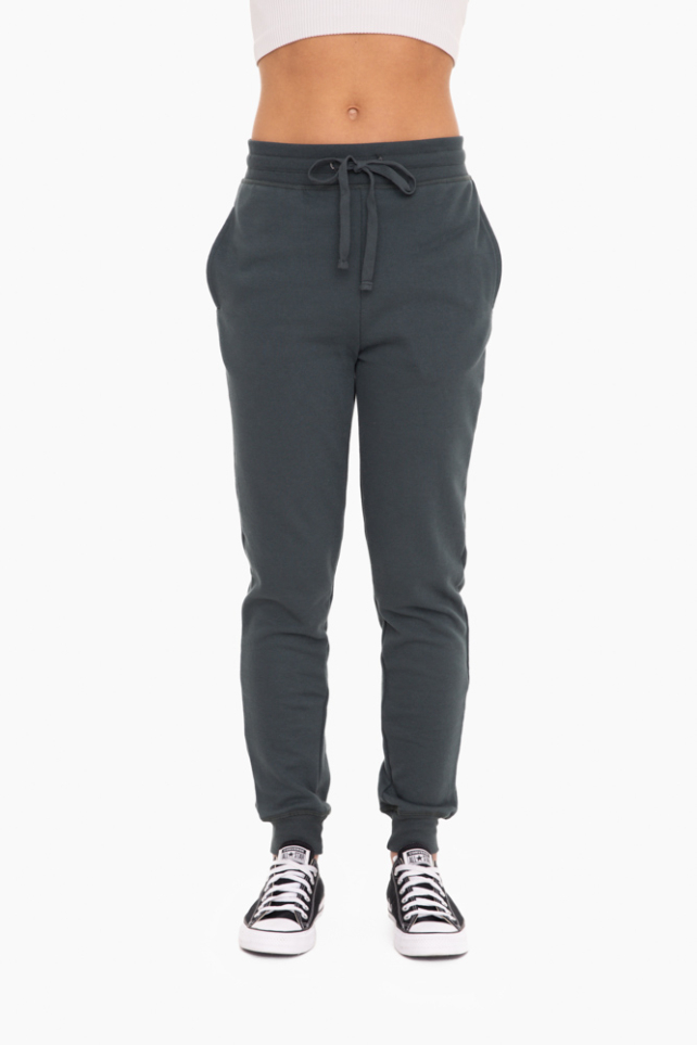 French Terry Cuffed Skinny Joggers (10351)
