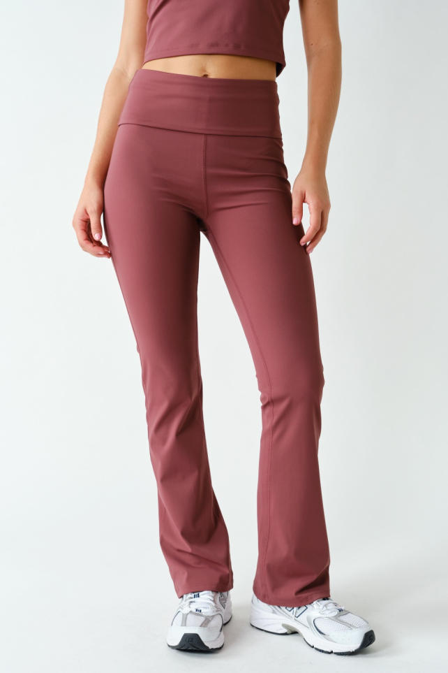 Align Fold-Over High-Waist Flare Leggings(AP7780)