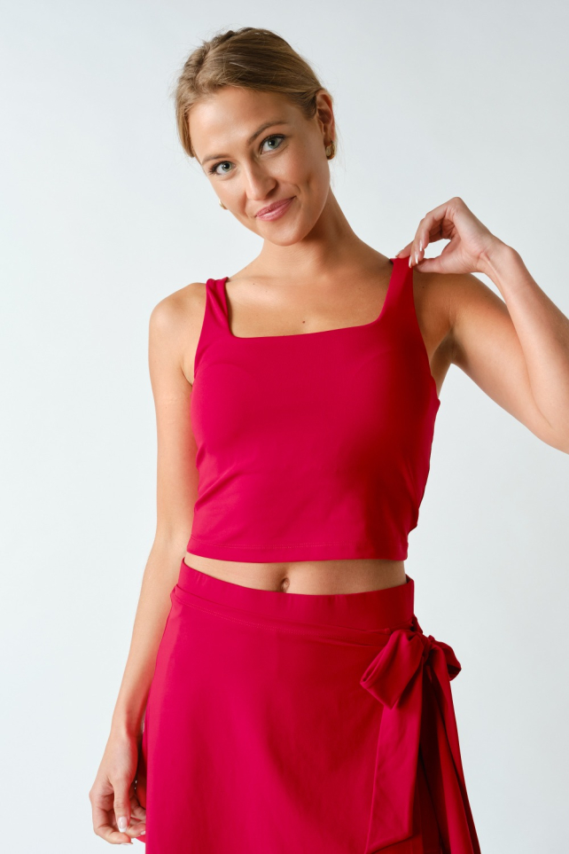 Reluxe Square Neck Performance Tank(AT3306)