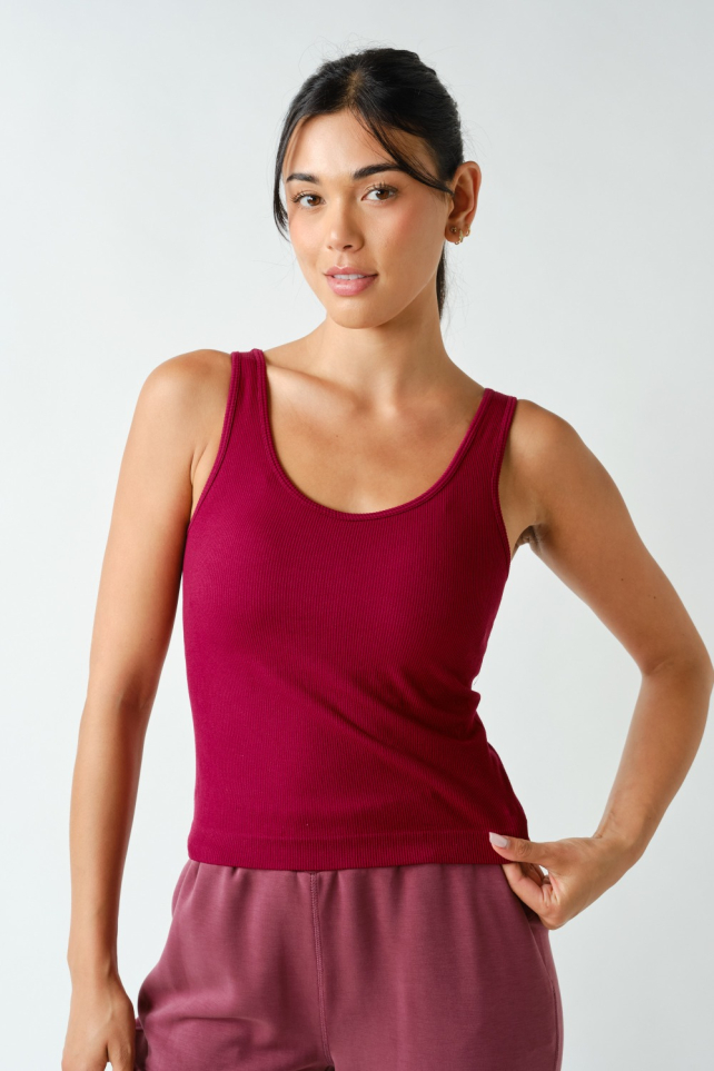 Classic Seamless Ribbed Tank Top(AT7414)