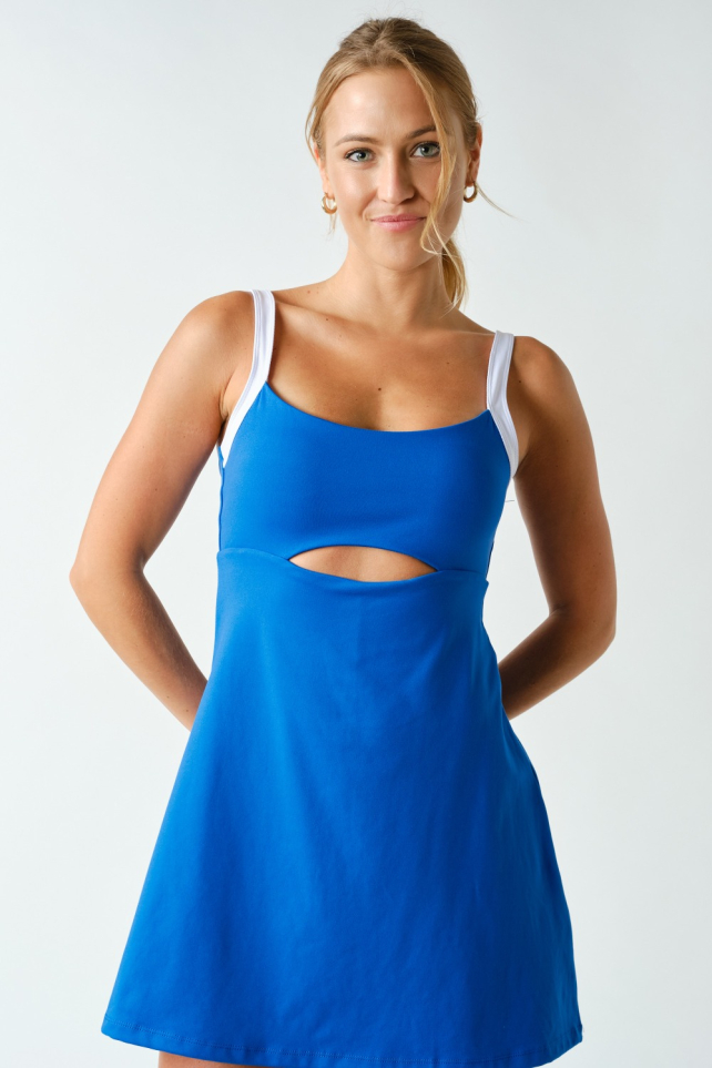 Sculpted Cutout Exercise Dress(KD5831)