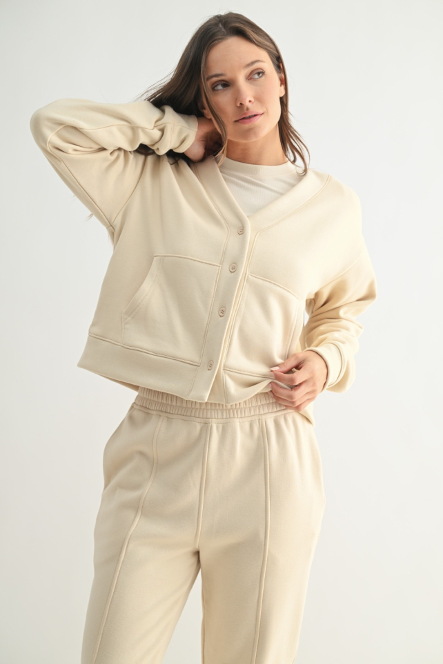 Brushed Interior Cardigan (KJ5119)