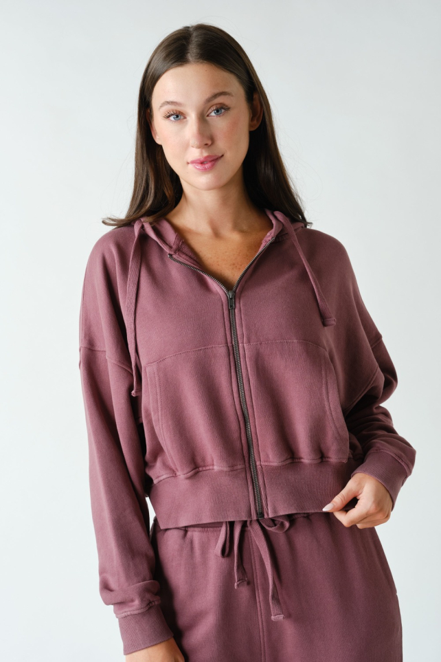 Mineral Wash Urban Ease Cotton Hoodie(KJ5324)