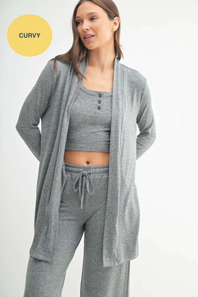 Brushed Wide Leg Lounge Pants (KJ5514P)