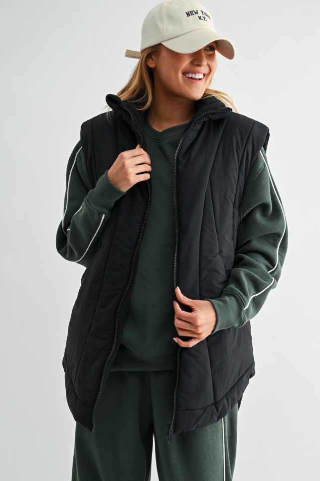 Summit Curve Longline Puffer Vest(KJ5565)