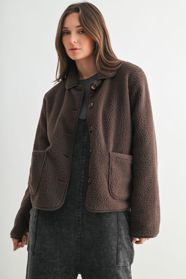 Frostline Button Sherpa Jacket(KJ5651)