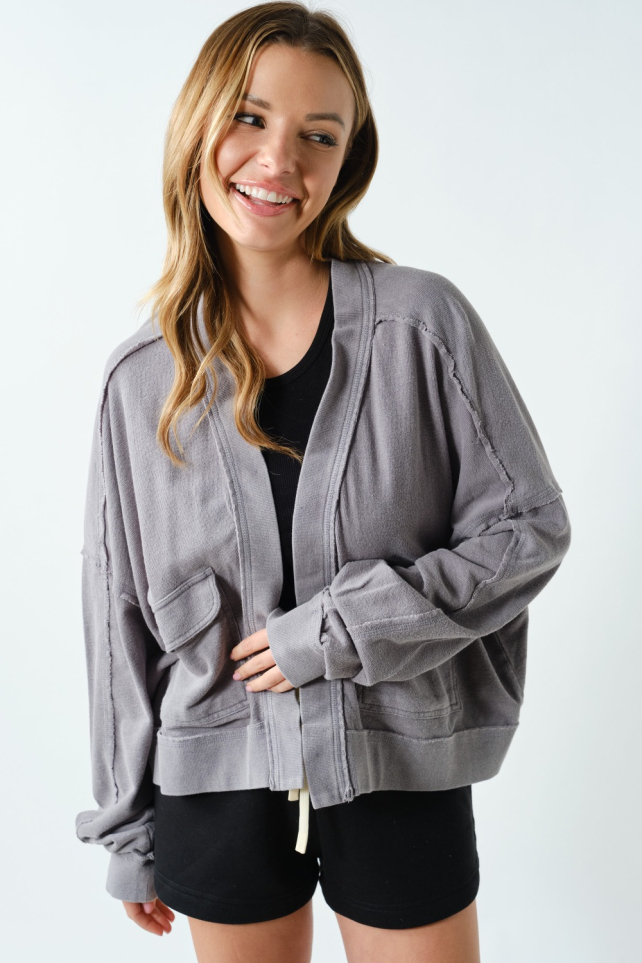 Solstice Mineral Wash Cardigan(KJ5724)
