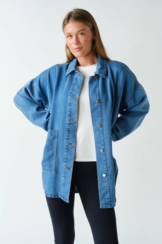 Denim Oversized Shacket(KJ5781)