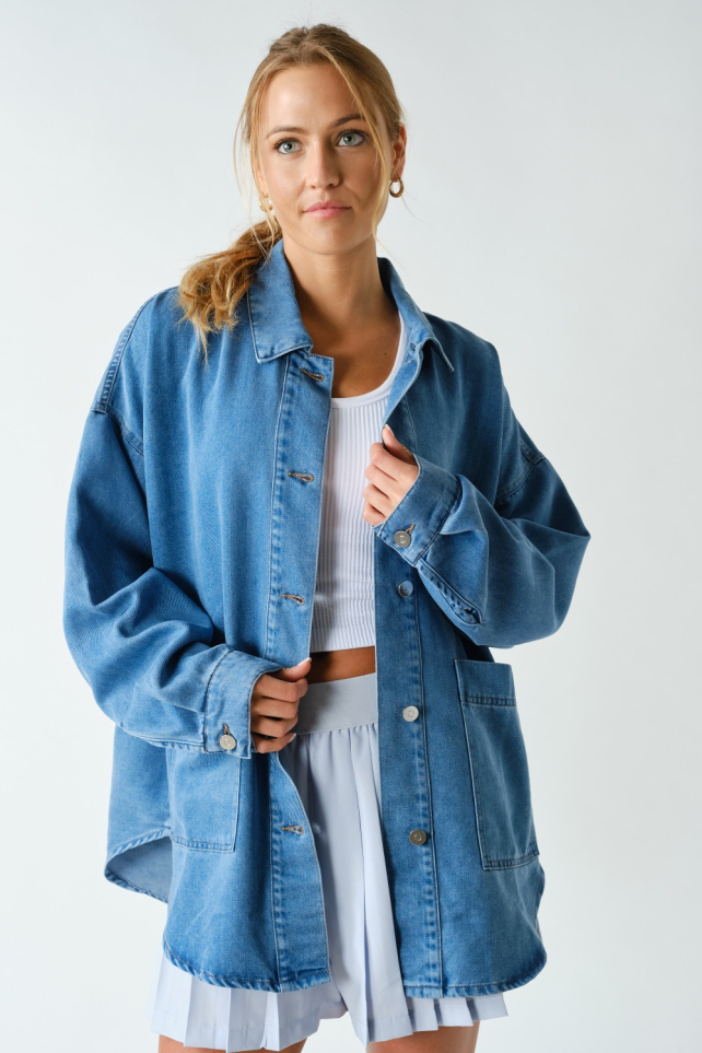 Denim Oversized Shacket(KJ5781)