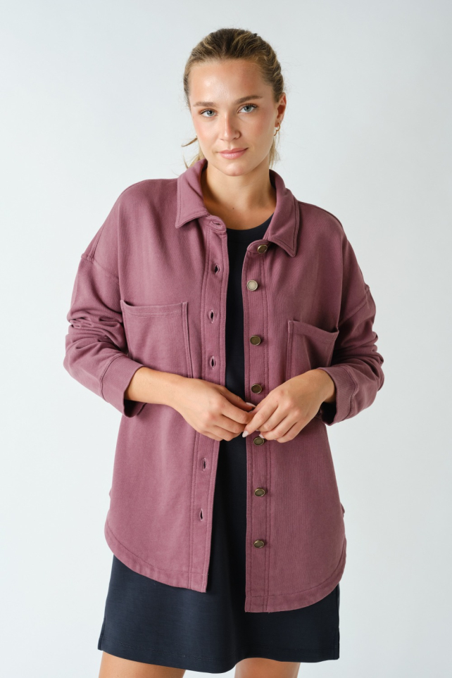 Rowen Mineral Wash Cotton Shacket(KJ5945)