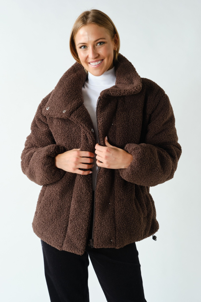 Sherpa High-Collar Puffer Jacket(KJ6002)