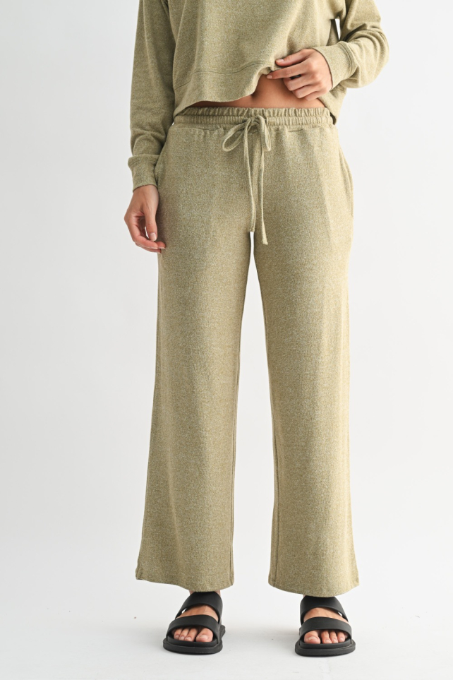 Brushed Wide Leg Lounge Pants(KP-B0571)