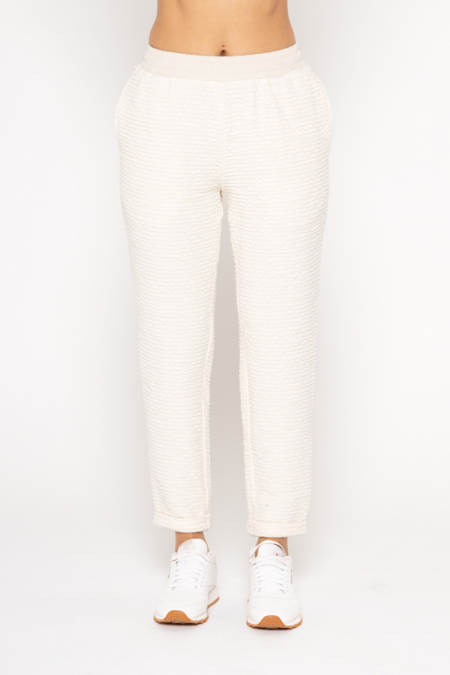 Cotton-Blend Textured Pant (KP-B0982)