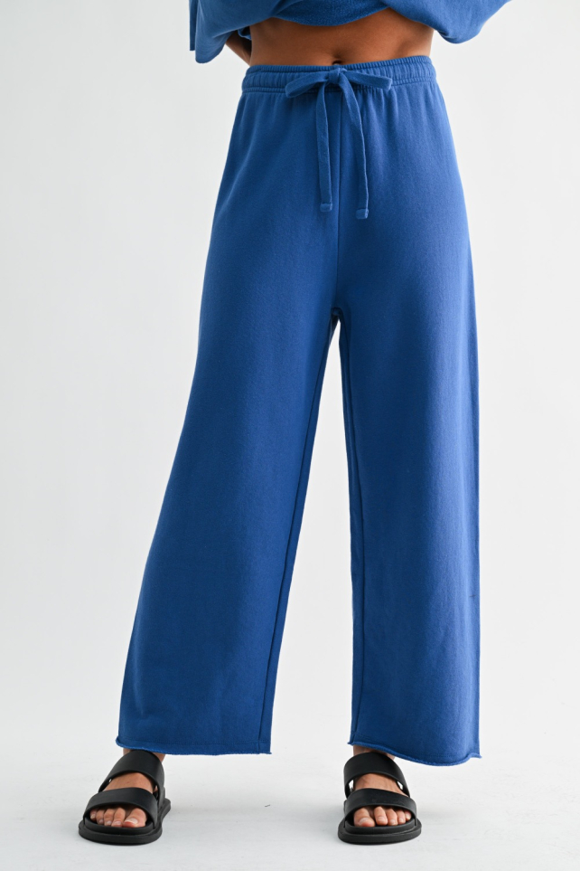 Malibu Wide-Leg Fleece Pants(KP5279)