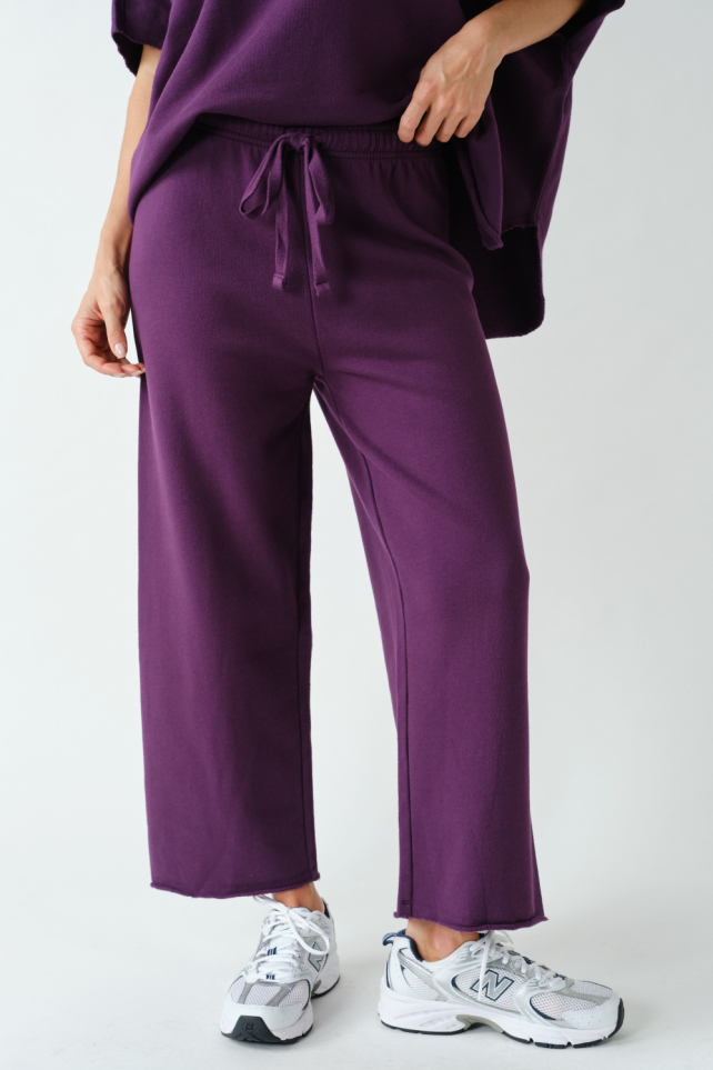 Malibu Wide-Leg Fleece Pants(KP5279)