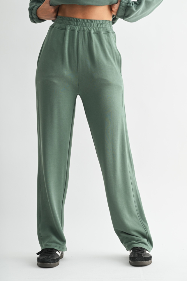 CloudScape Wide Leg Lounge Pants(KP5679)