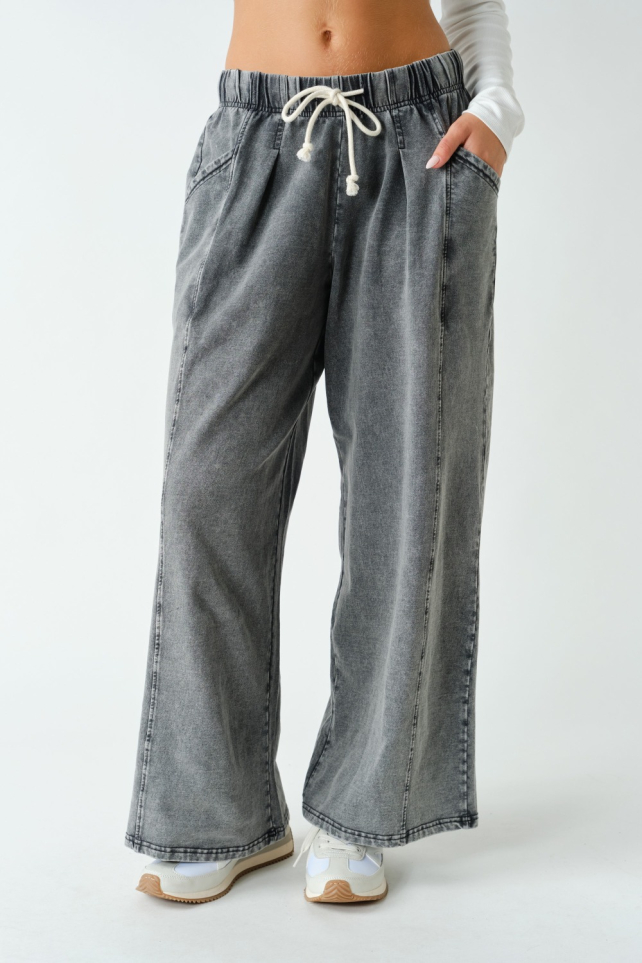 Rove Slouch Cotton Stretch-Denim Pants(KP5989)
