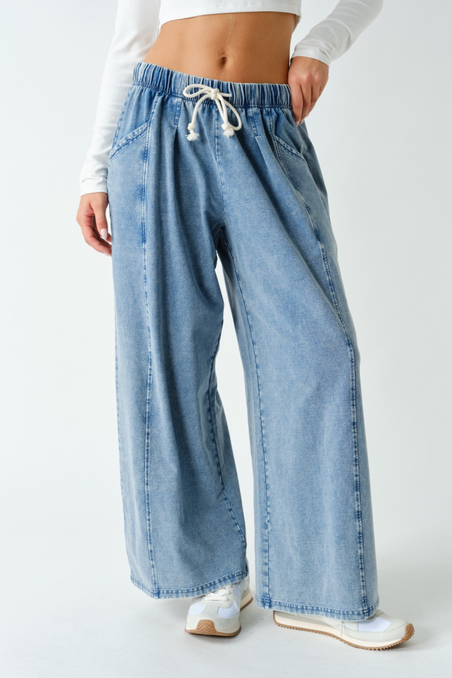 Rove Slouch Cotton-Stretch Pants(KP5989)