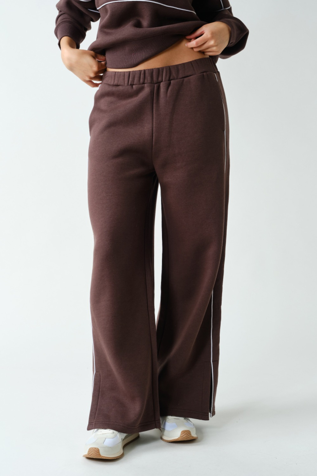 Interstate Split-Hem Wide-Leg Pants(KP6131)