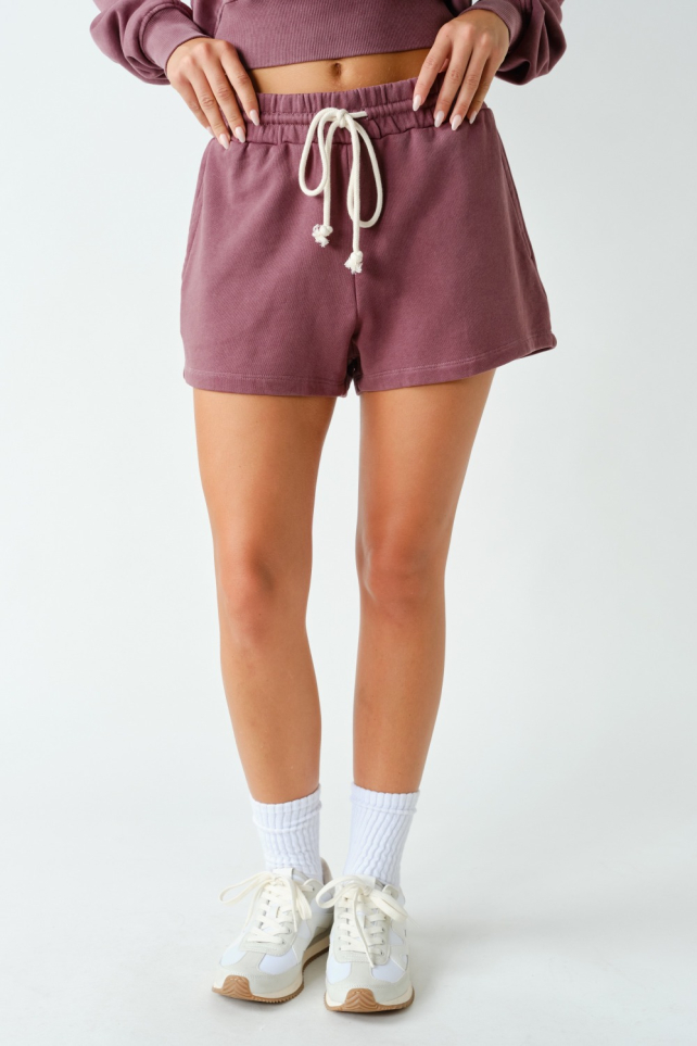 Vail Mineral Wash French Terry Lounge Shorts(KP6132)