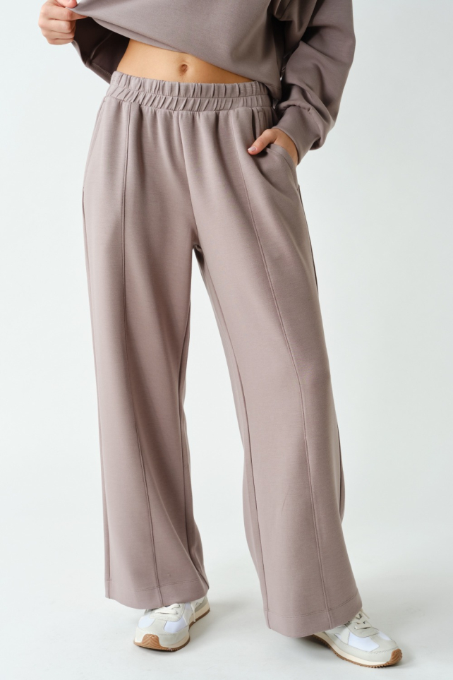 Laguna Pintuck Wide-Leg Pants(KP6163)