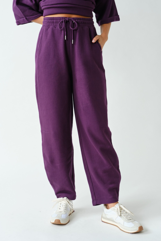 Malibu High-Waisted Barrel Sweatpants(KP6206)