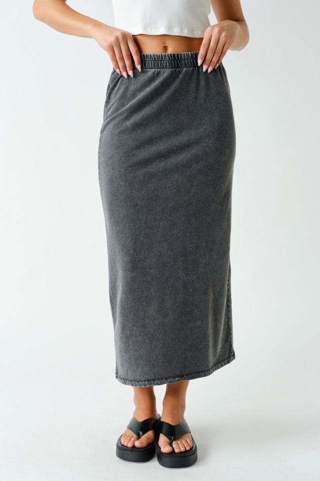 Zenith Cotton Stretch-Denim Pencil Skirt(KS6070)