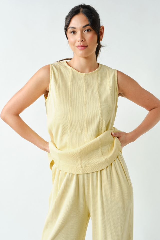 Coastline Cotton Blend Pant Set(KSET5811)