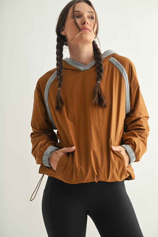 StormTrim Pullover Contrast Hoodie(KT5382)