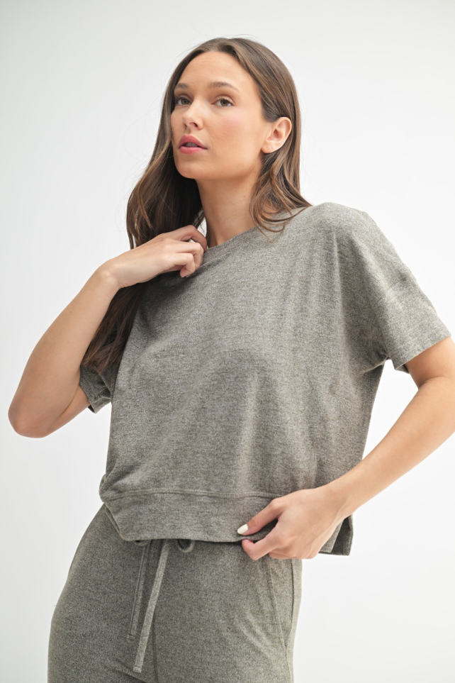 Brushed Hacci Dolman Top (KT5460)