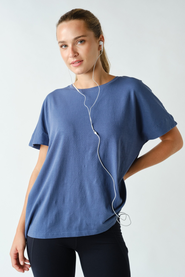 Shoreline Pima Cotton Slouchy Tee(KT5497)