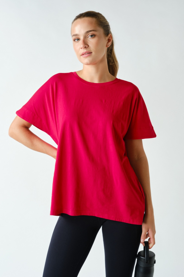 Shoreline Pima Cotton Slouchy Tee(KT5497)