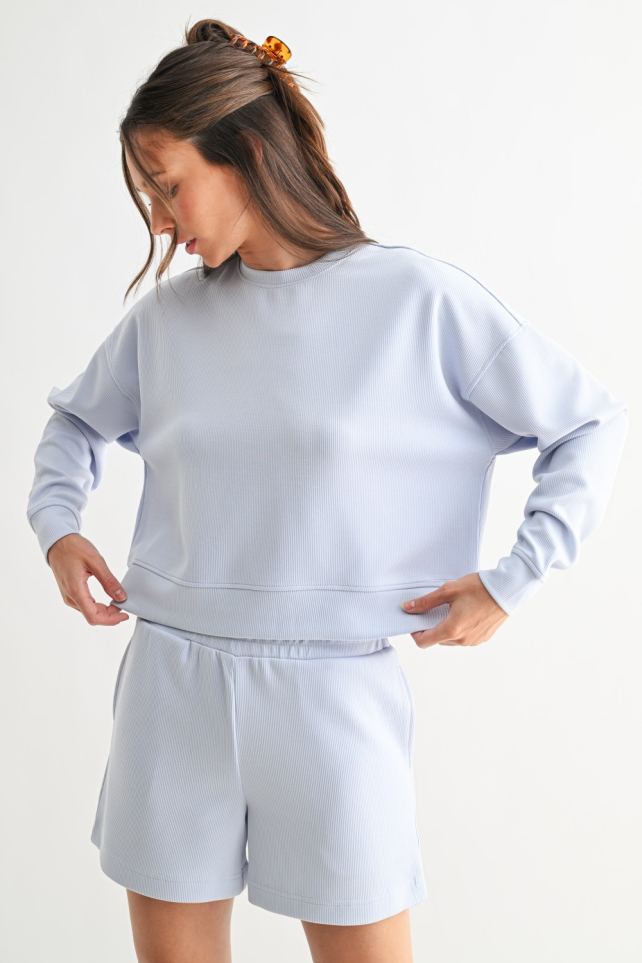 Luxe Sand Wash Rib Sweater(KT5570)