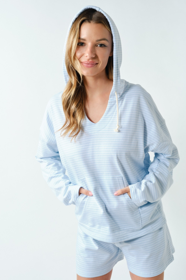 Boardwalk Stripe Pullover Hoodie(KT5635)