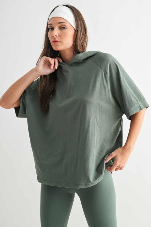 Pima Cotton SunFade Raglan Hoodie(KT5709)