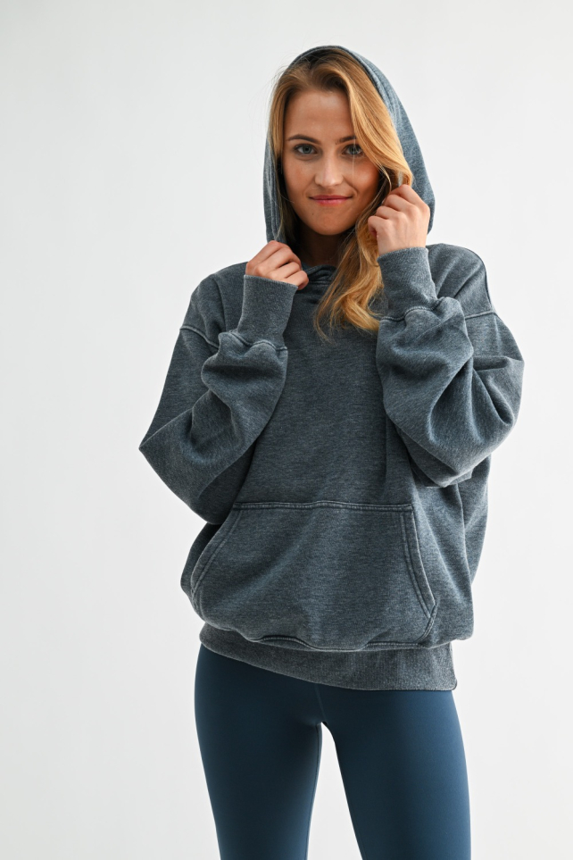 Burnout Bliss Fleece Hoodie(KT5740)