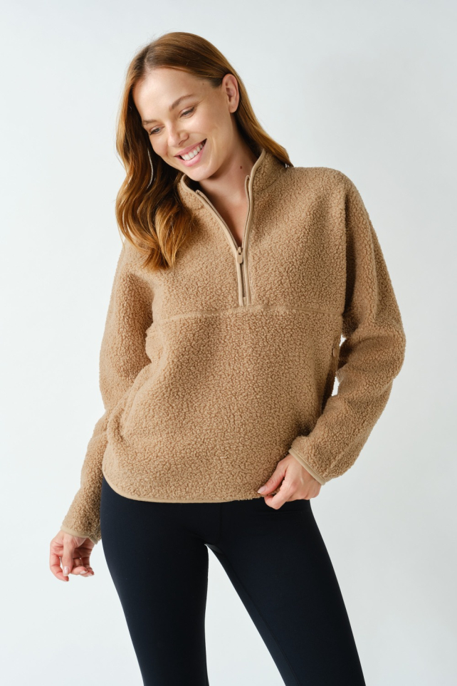 Sherpa Quarter-Zip Pullover(KT5968)