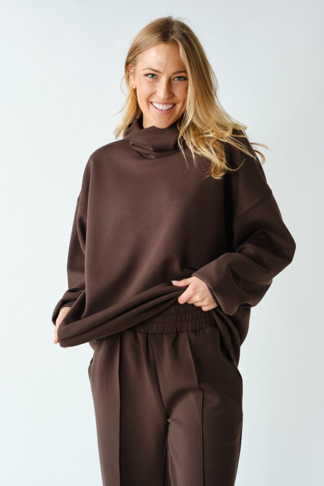 Laguna Oversized Funnel-Neck Tunic(KT5991)