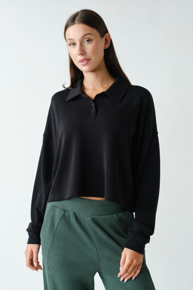 Laguna Long-Sleeve Polo (KT6143)