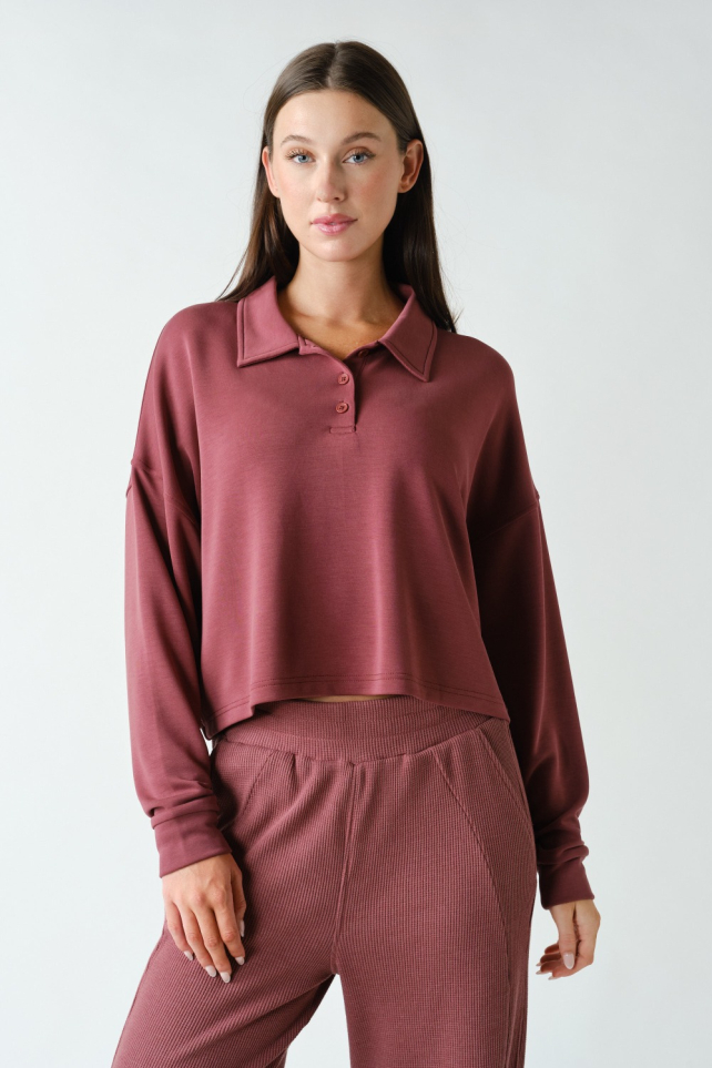 Laguna Long-Sleeve Polo (KT6143)