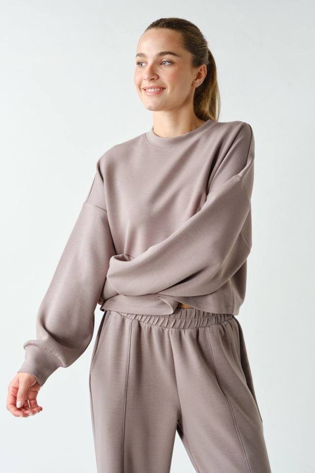 Laguna Boxy Cropped Pullover(KT6162)