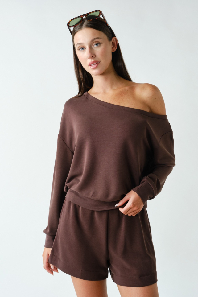 Laguna Off-The-Shoulder Pullover(KT6169)