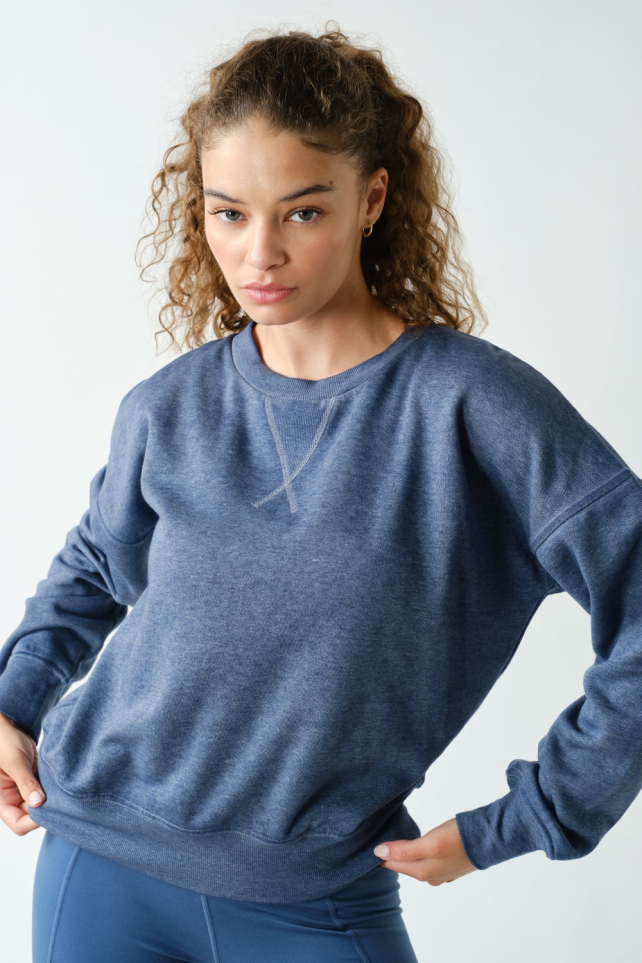 Burned Out Crewneck Sweater(KTZ12390)
